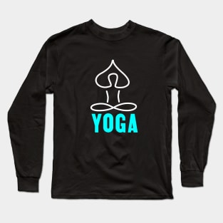 Yoga lotus position Long Sleeve T-Shirt